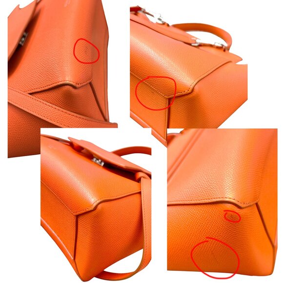 Celine Leather Crossbody Bag Orange - Picture 7 of 15